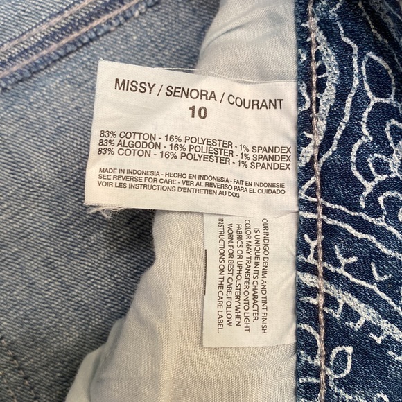 Nine West vintage America skinny jean size 10/30 - Picture 7 of 7